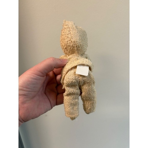 1959 Terry Cloth Doll Sleeping Baby Toy Vintage Collectible Japanese 7" - Picture 8 of 8